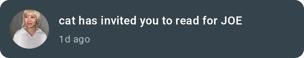 Invite Notification - Sharing Functionality